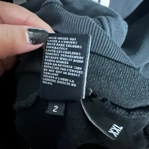 DVA Percent Men's Black Skull Hoodie Sweatshirt Size XXL Casual Hooded - Picture 7 of 9